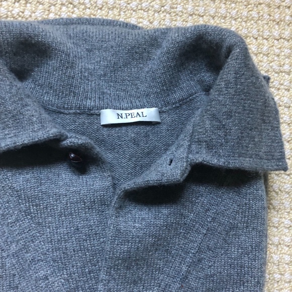 N.PEAL CASHMERE POLO SWEATER XL - Picture 2 of 7